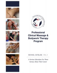 Receive a Catalog from on Our Method of Therapy and our Medical Massage Therapy School in Charlotte NC - methods & principles of massage & bodywork